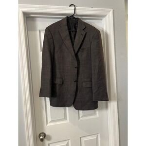 Dillards Black Blazer Sport Coat Textured‎ Two Button Jacket
